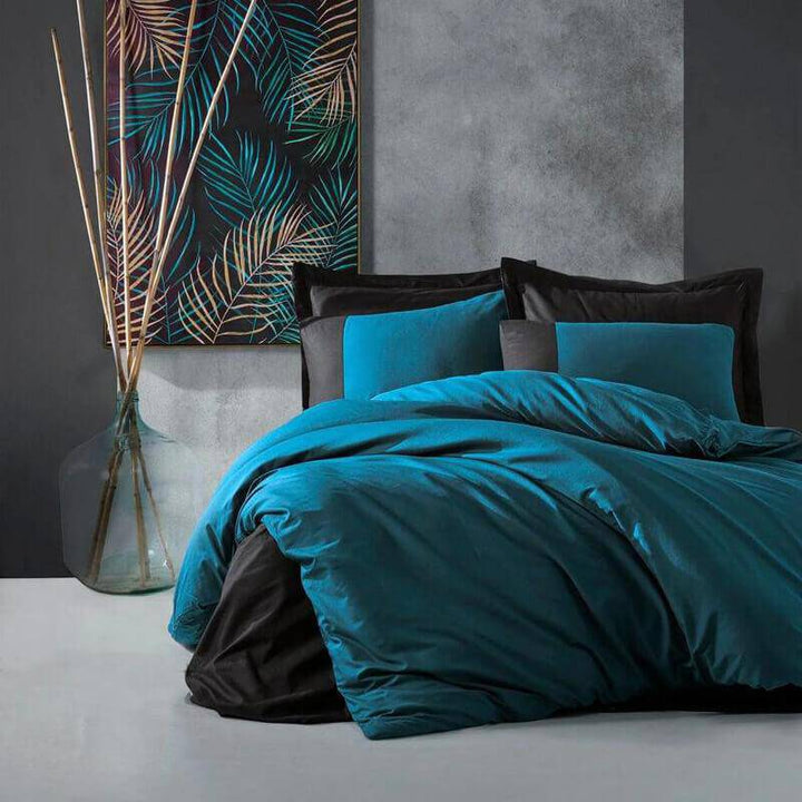لحاف فندقي مزدوج - BLACK & PURPLE - Kuwait