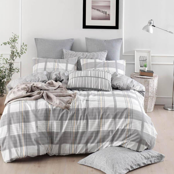 غطاء لحاف MyHome - BLACK & PURPLE - Kuwait